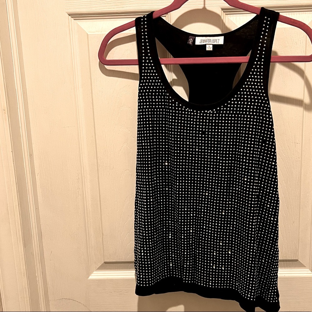 Jennifer Lopez studded tank top